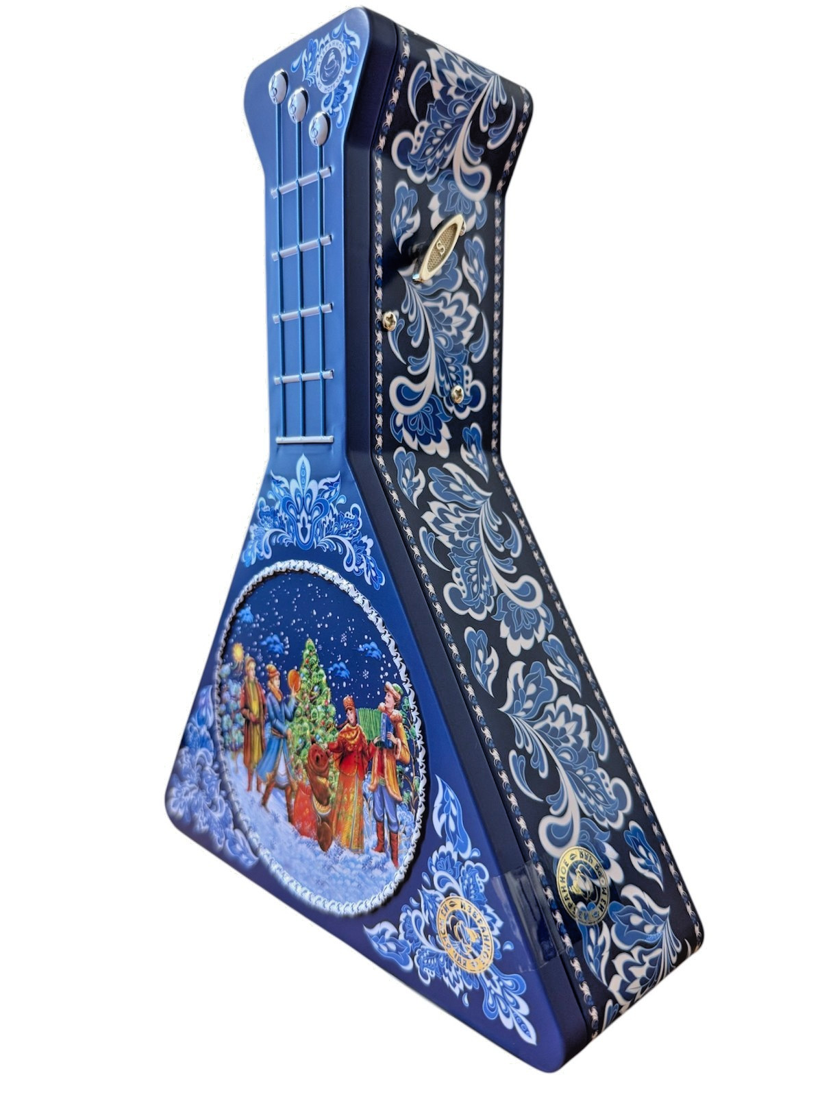 “Russian Gift Tea – Musical Balalaika Box – Blue– 100% Ceylon Black Leaf Tea 50g