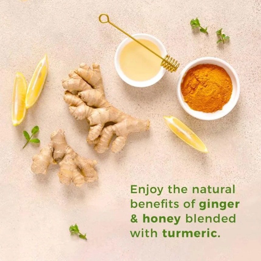 Prince of Peace Instant Ginger Honey Crystals with Turmeric (25 Sachets)