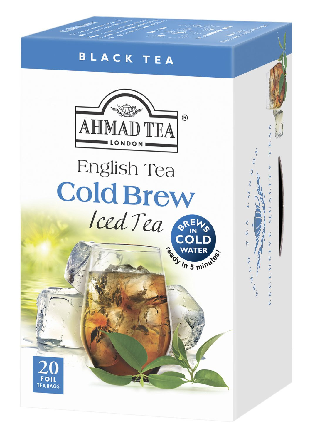 Green Tea, Cold Brew Lemon and Mint Teabags, Iced Tea, 20 Ct (Pack of 1) – Caffe