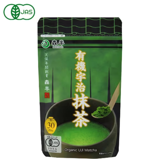 Morihan Organic Uji Matcha tea Powder 30g from Japan