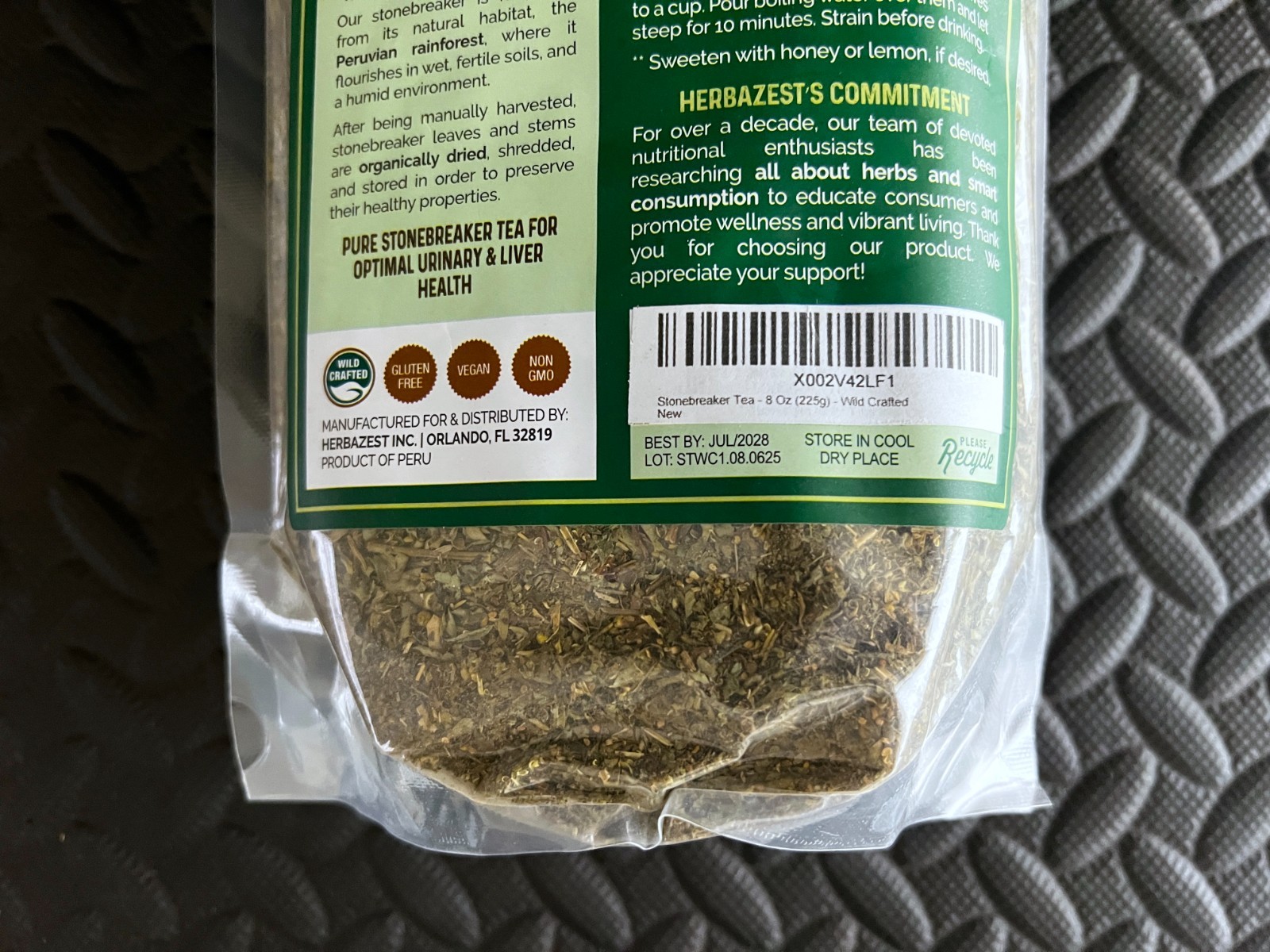 HerbaZest Chanca Piedra Tea Stonebreaker/Stone Breaker – 8oz Bag