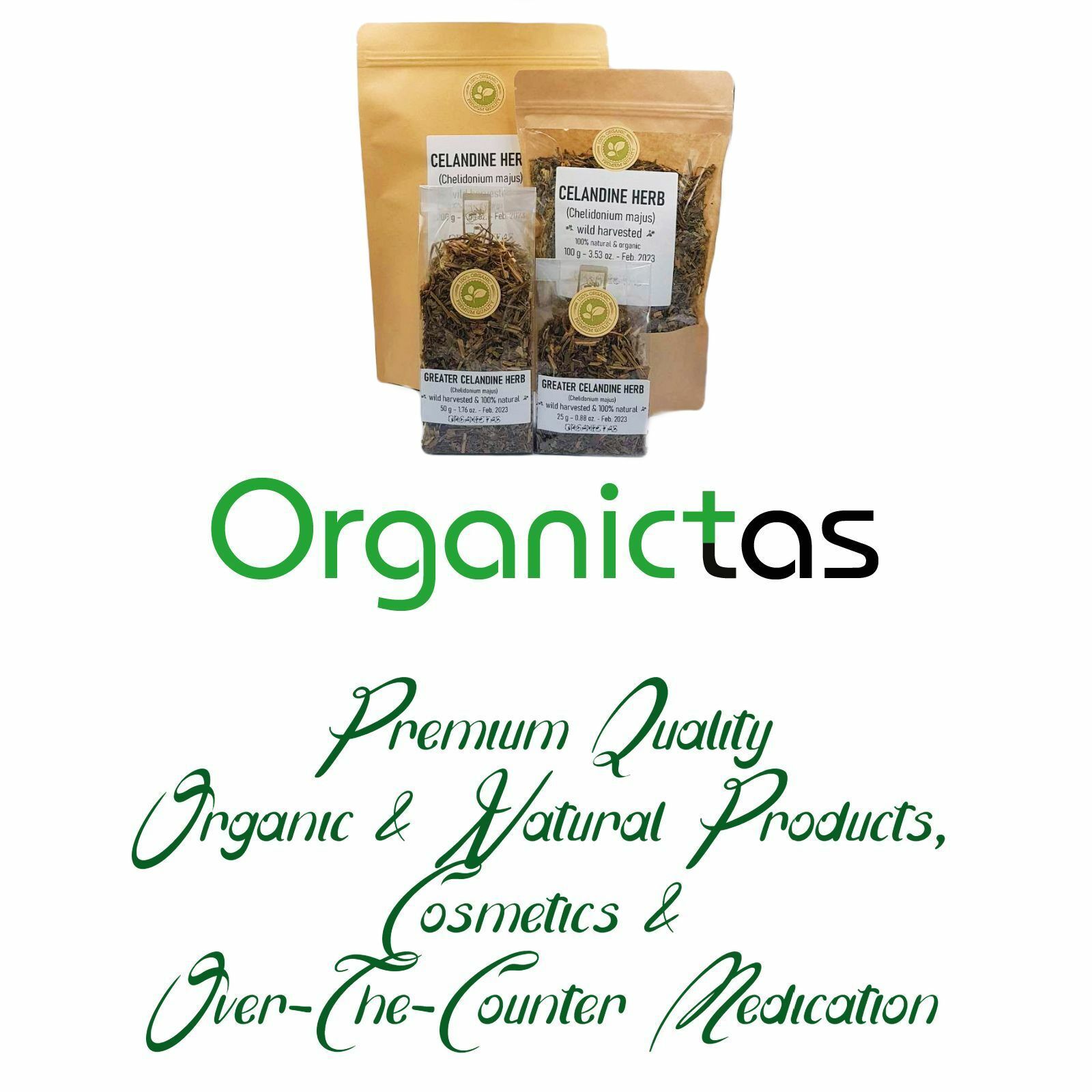 Greater CELANDINE Herbal Tea Organic Premium Quality Dried Loose Herb 50-200g