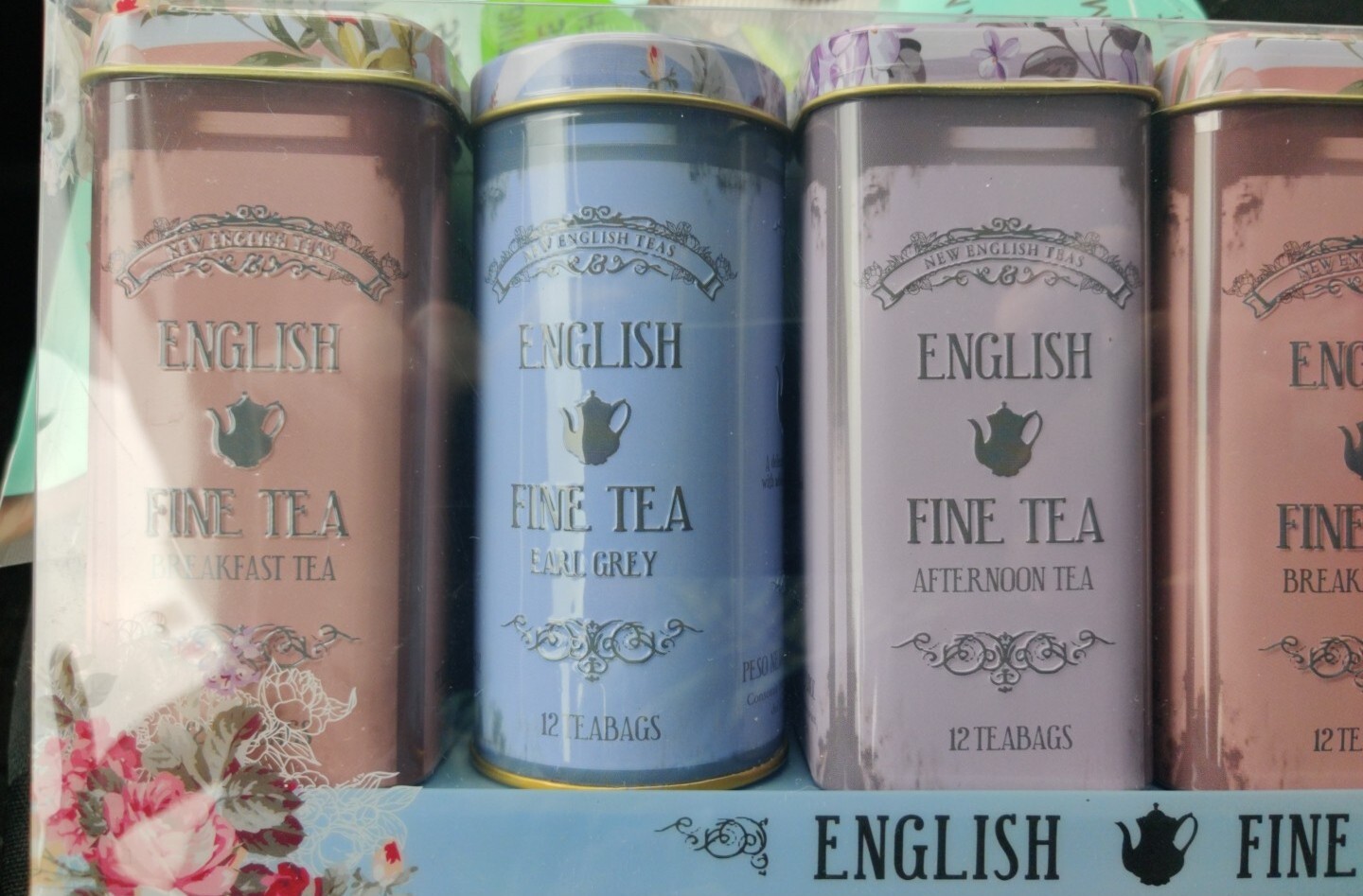 ⭐NEW⭐ English Fine Teas Gift Set, 6 Canisters, 72 Teabags, Sealed,Exp 07/2026