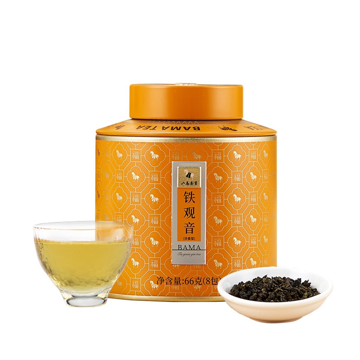 BAMATEA Tieguanyin Oolong Tea Loose Leaf 66g2.33oz – Chinese Iron Goddess of …