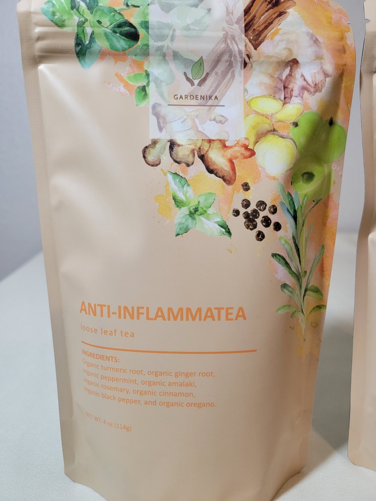Gardenika Organic Anti-Inflammatea Loose Leaf Tea – Pack of 2 (4oz Each) – New