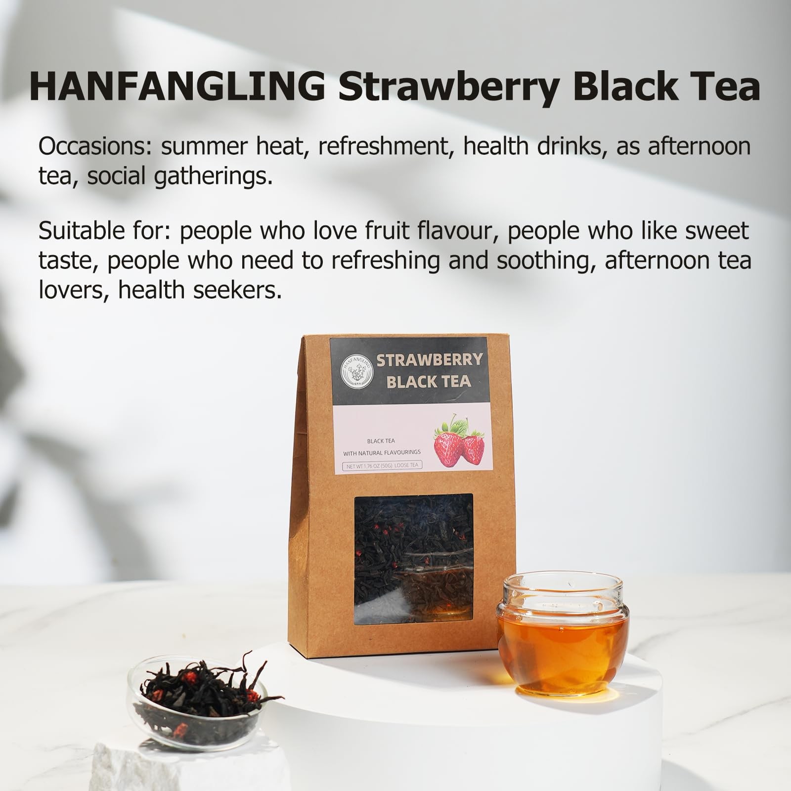 Tea Gift Box, White Peach Oolong Tea, Jasmine Green Tea, Strawberry Black Tea…