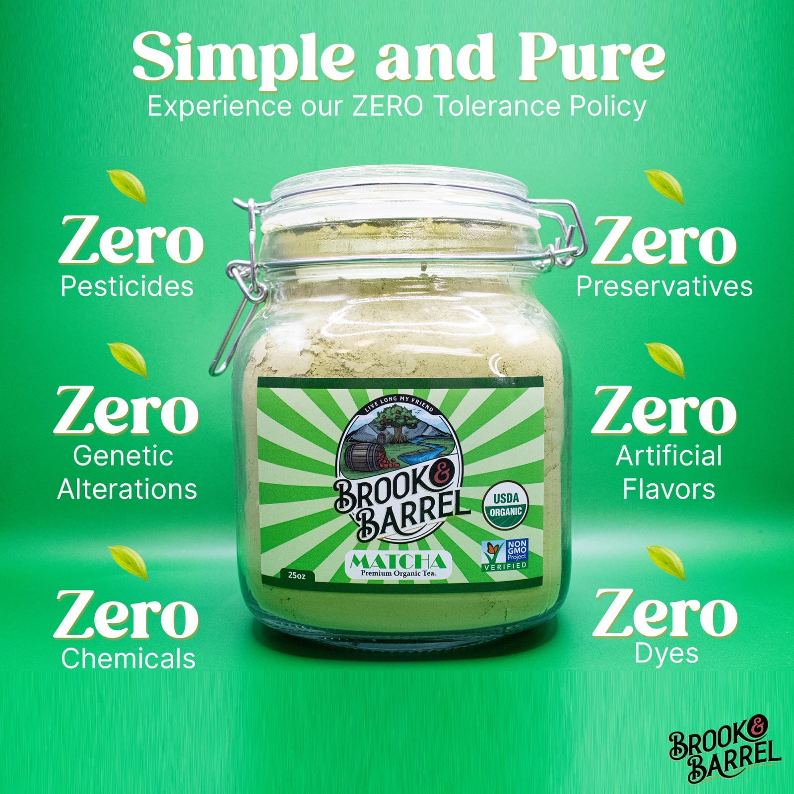 100% Organic Matcha Green Tea Powder 100g – Premium Loose Leaf – Farm to Table