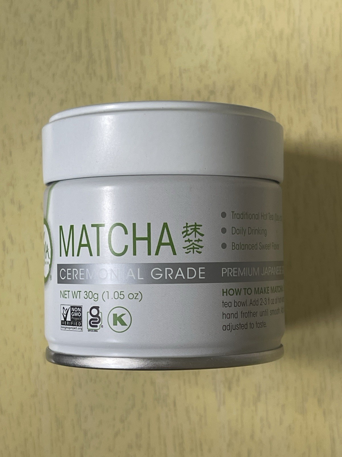 Aiya Ceremonial Grade Matcha Green Tea Powder 30g Tin 7JAN2027