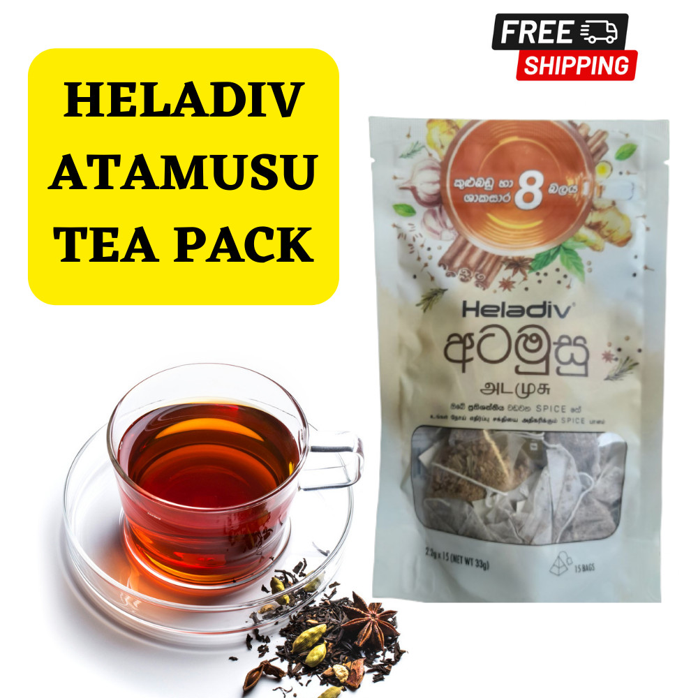 Atamusu Tea Immunity Spice Herbal Heladiv 15 Bags Natural Energy Clove Ginger