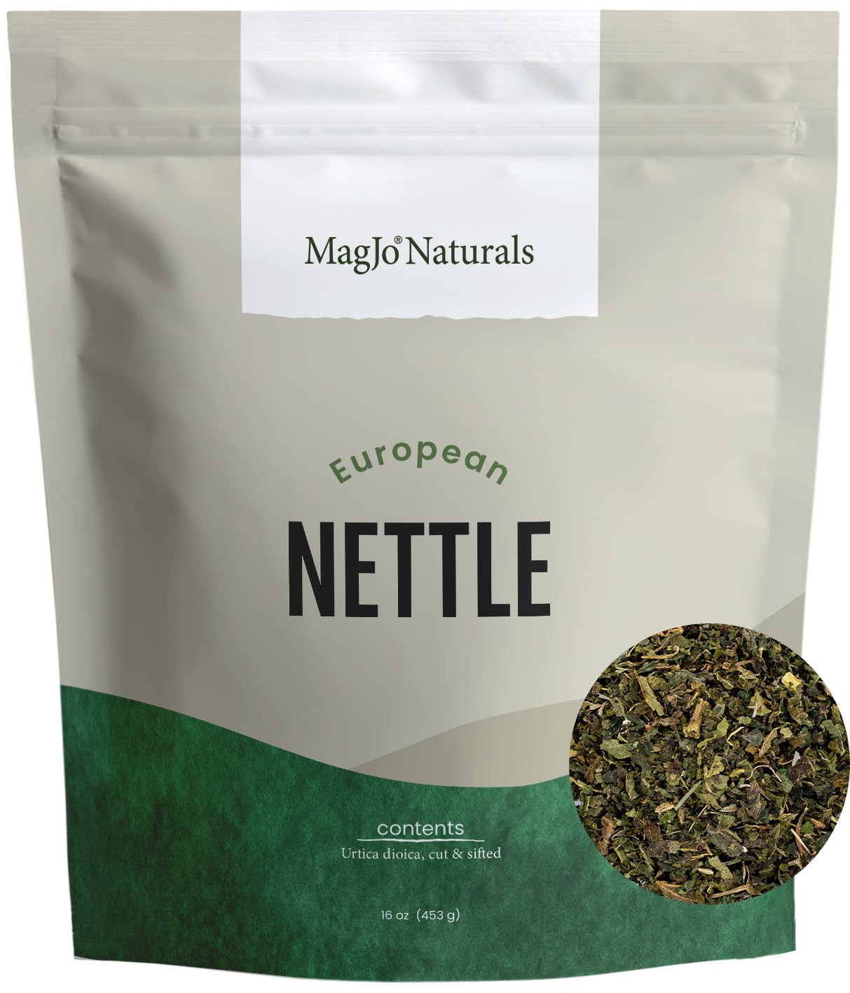Naturals Nettle Leaf Tea, 1Lb (16Oz) Cut and Sifted: Bulk European Stinging Nett