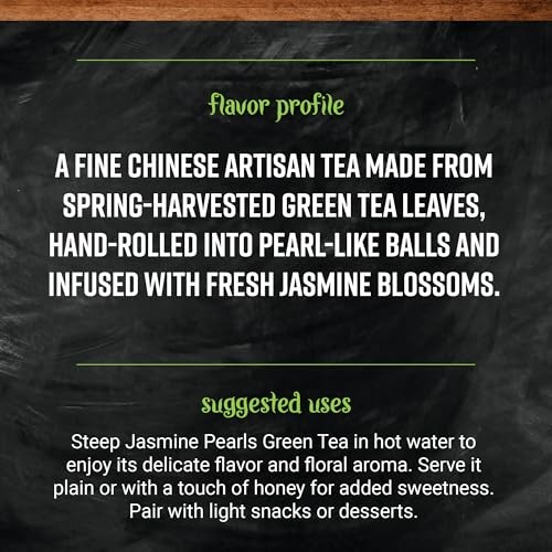 Frontier Co op Organic Jasmine Pearls Green Tea 16 Ounce Bulk Pack