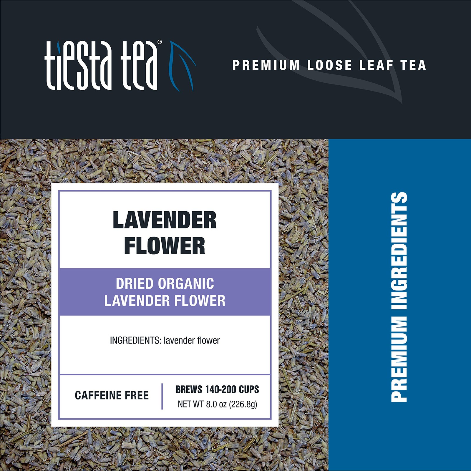 Organic Lavender Flowers Loose Leaf Tea 200 Cups Premium Brew Pouch