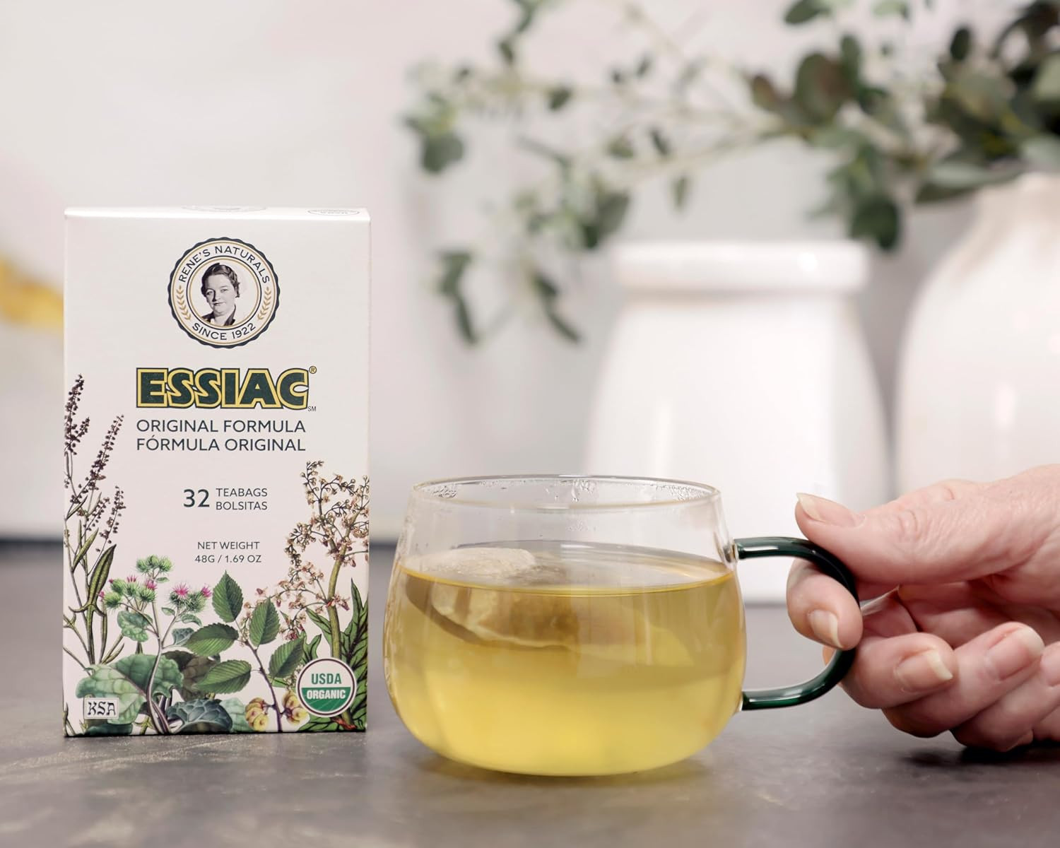 Rene’s Naturals Essiac Tea Bags – USDA Organic – Original 4-Herb Formula Since 1