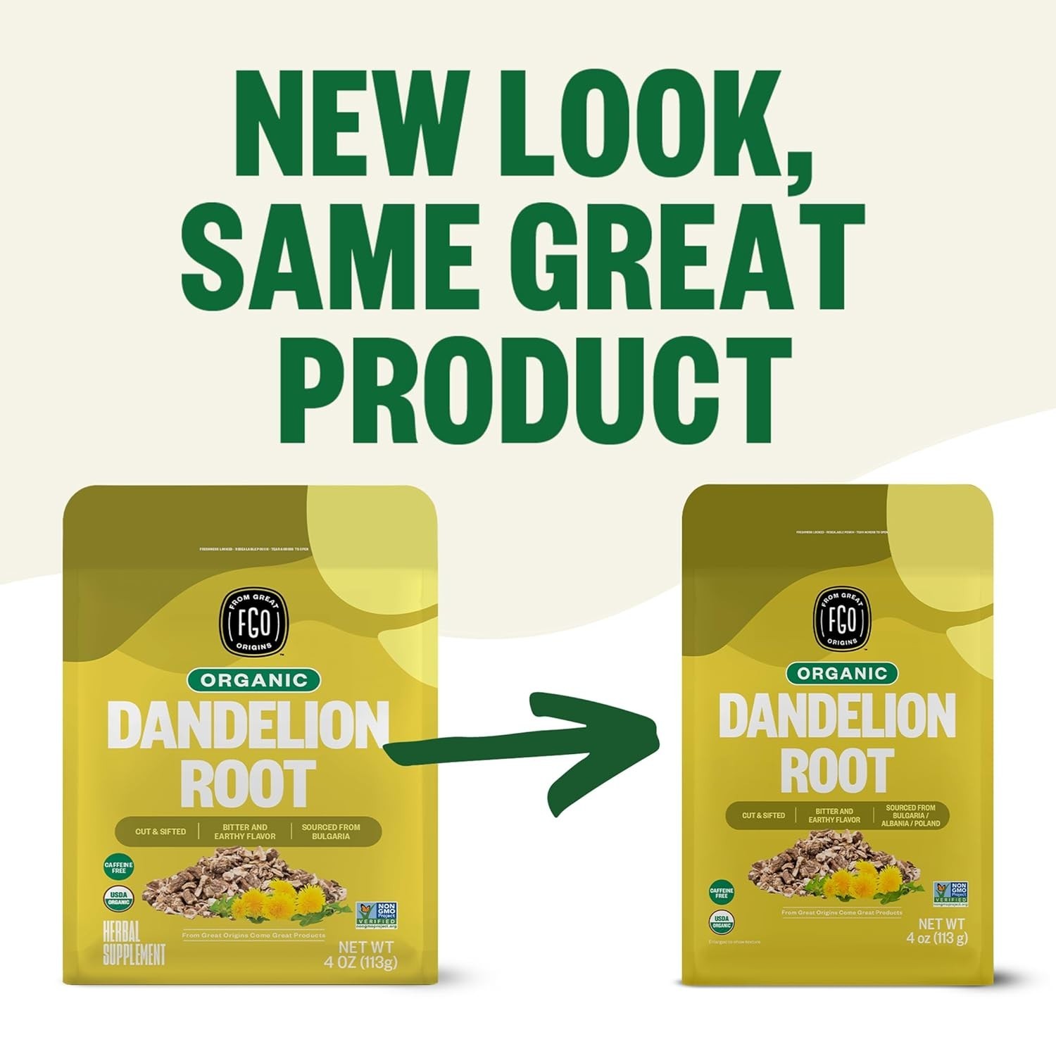Delicious Organic Dandelion Root Tea – 4oz Imported from Bulgaria for Health