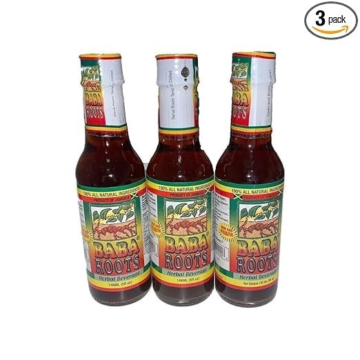 Trelawny Jamaican Baba Roots Herbal Tonic 3-Pack (15oz each) Natural Roots Drink
