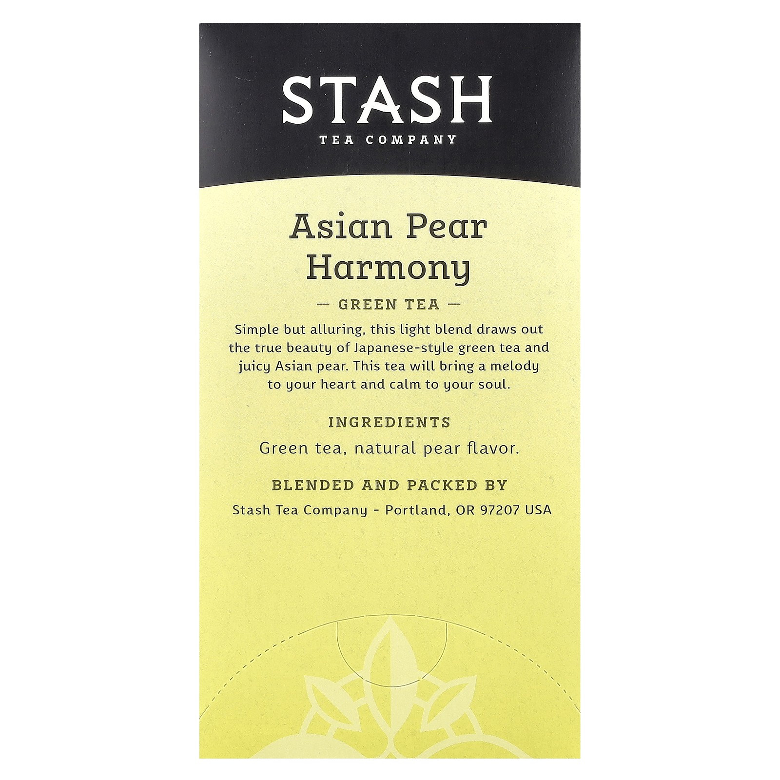 Green Tea, Asian Pear Harmony, 18 Tea Bags, 1.1 oz (34 g)