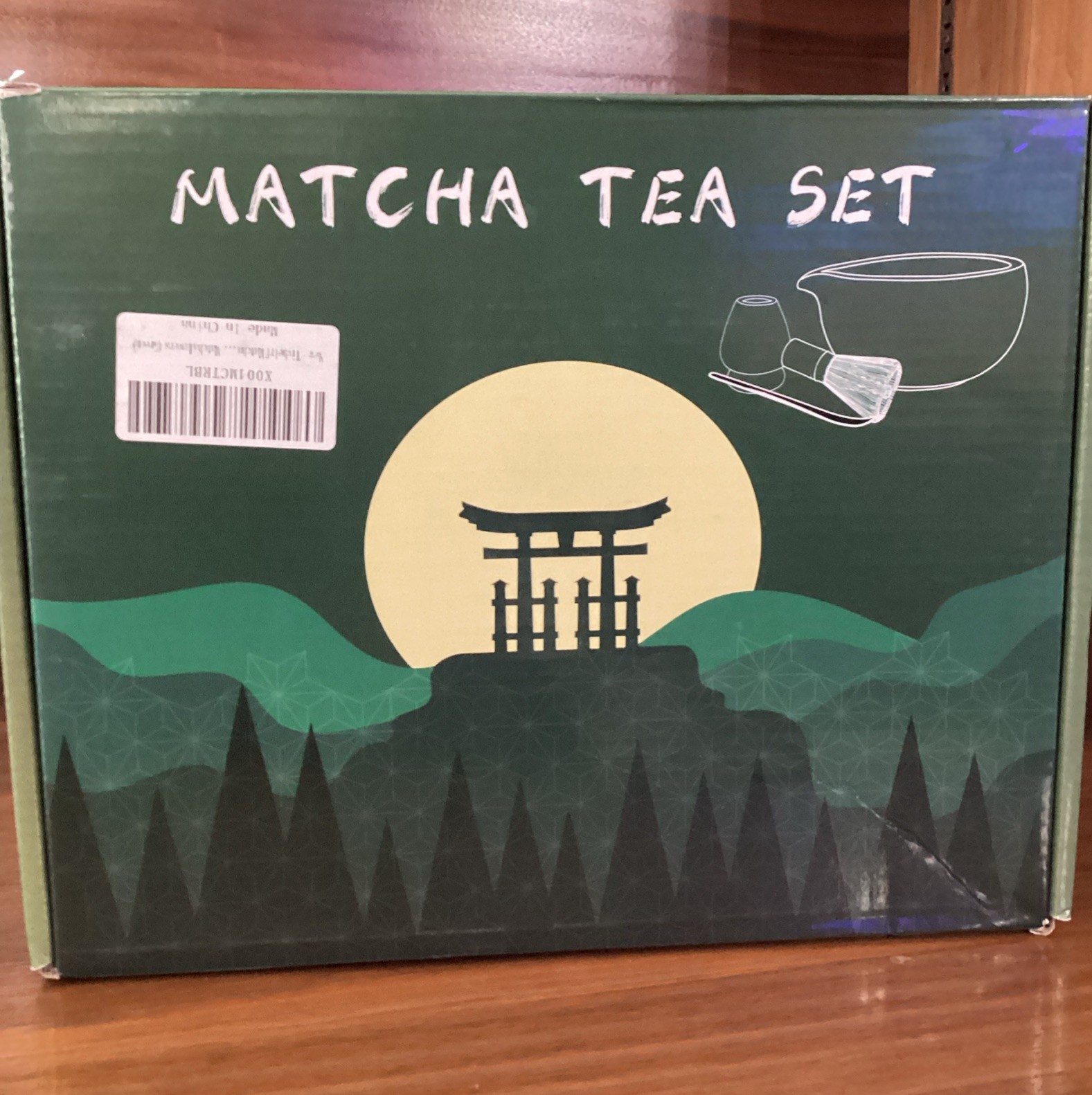 Matcha Tea Set Whisk, Bowl, Scoop, Stand, Cloth~ Ceremonial Made in Japan