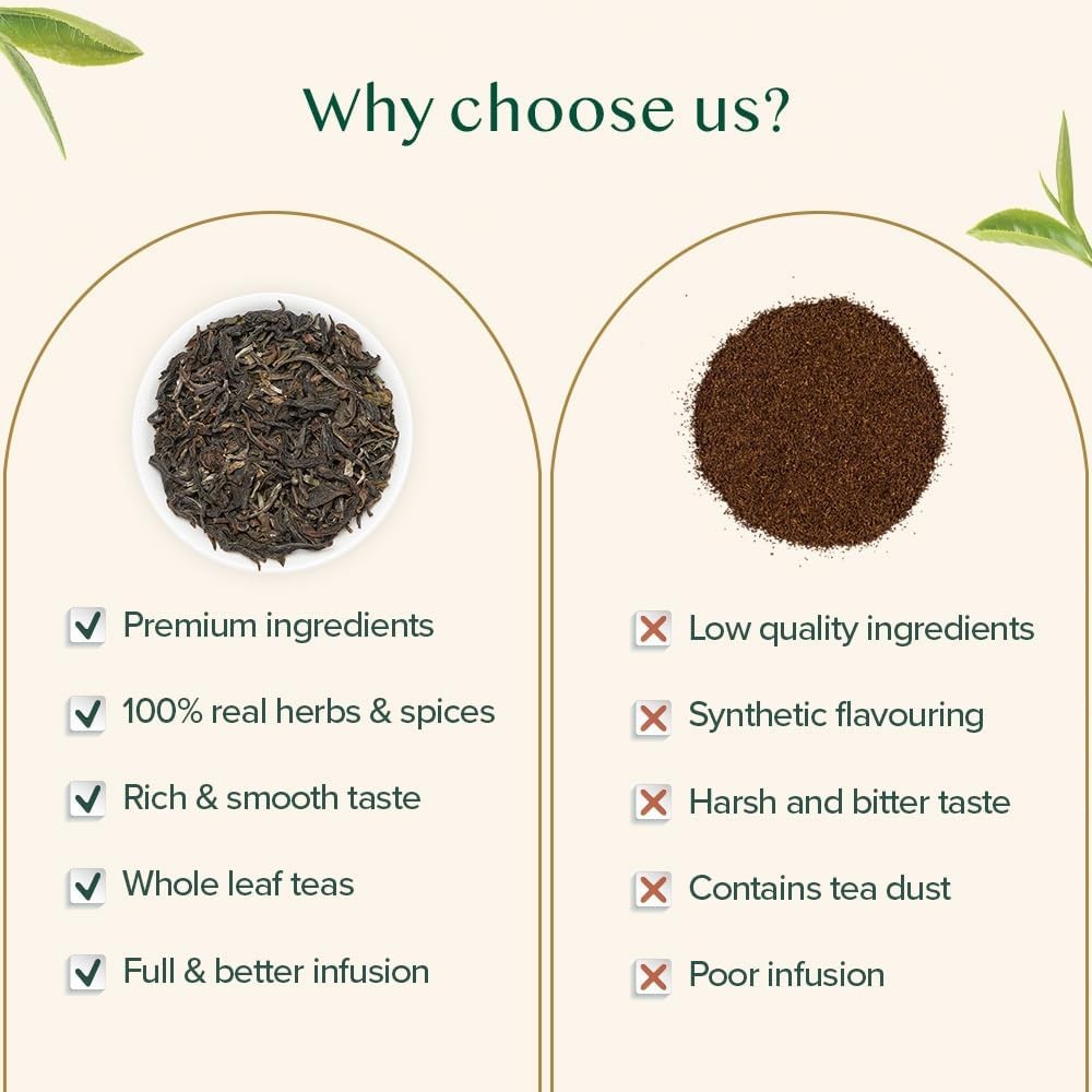 VAHDAM, First Flush Darjeeling Tea 170+ Cups 340g/12oz Loose Leaf Black Tea …