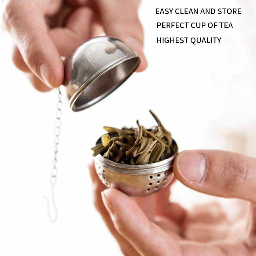 3pack Tea Infuser Ball Mesh Loose Leaf Herb Strainer Stainless Steel Locking