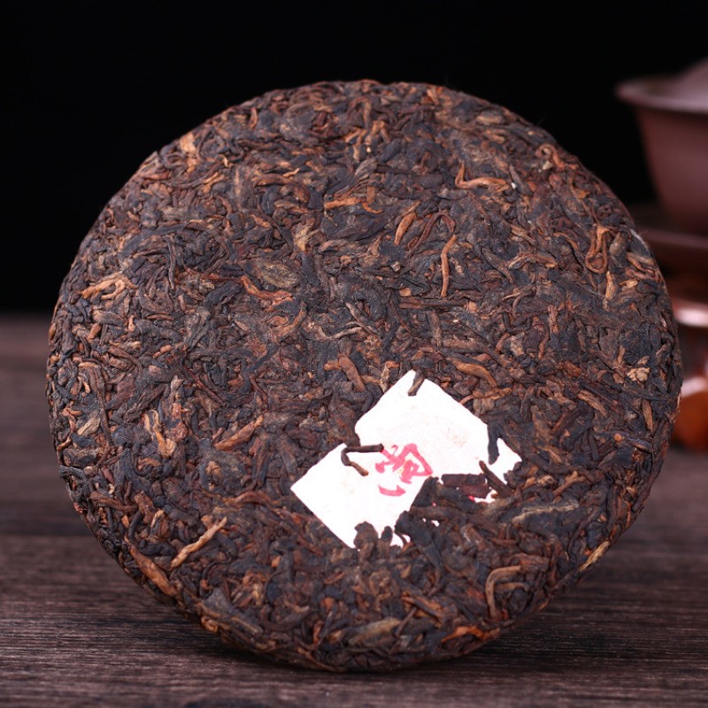200g 2014 Yunnan Menghai High Mountain Pu’er Tea Ripe Tea Cake Tea