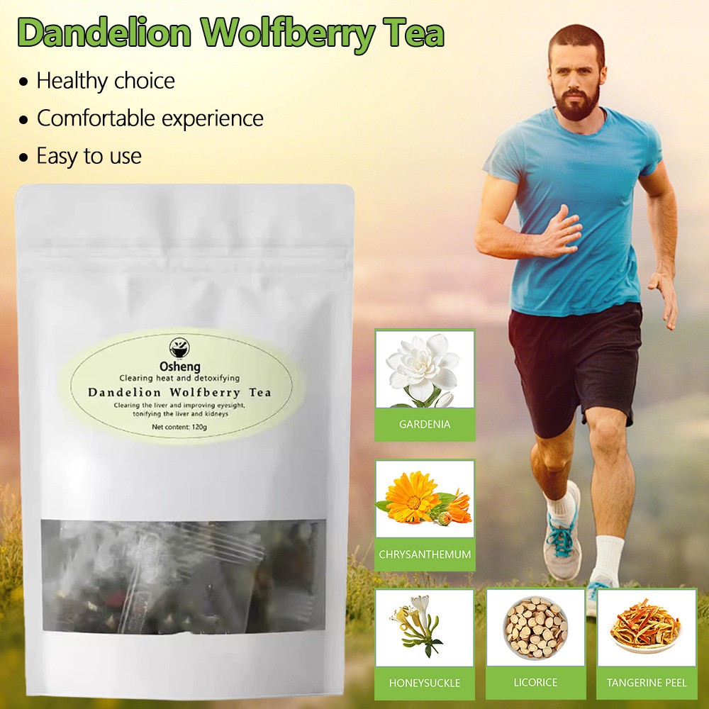 Dandelion Wolfberry Tea for Kidneys & Liver Herbal Blend for Detox & Wellness