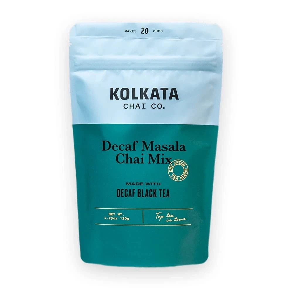 Kolkata Chai Decaf Masala Chai Loose Leaf Tea Spice Blend 20 Cups 4.23 oz