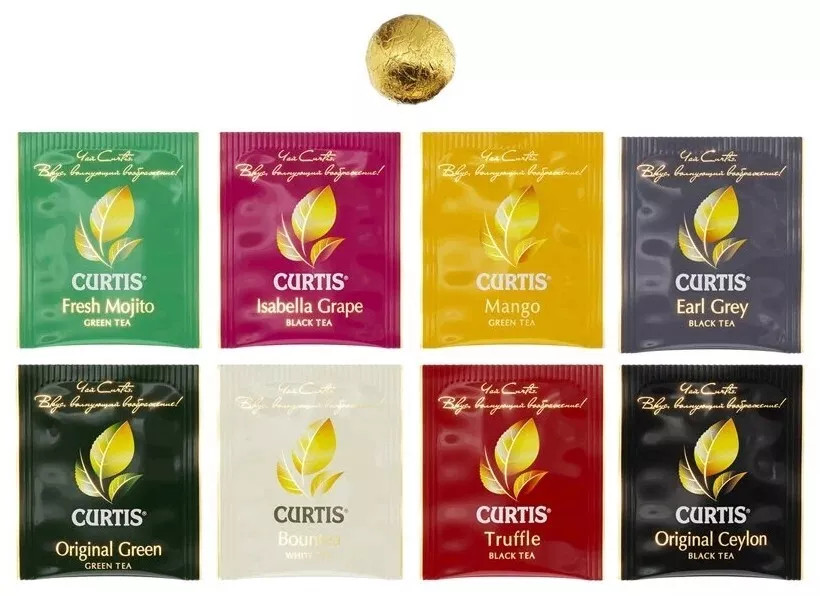 Curtis Dessert-Blooming Tea Collection 8 Flavors Green & Black Gift Set ☕