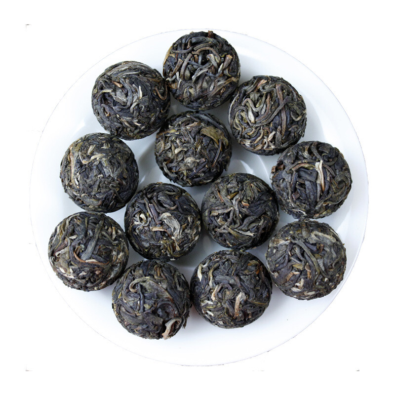 Moonlight White Tea Dragon Pearl 10 Pcs Raw Pu erh White Tea Natural Aged
