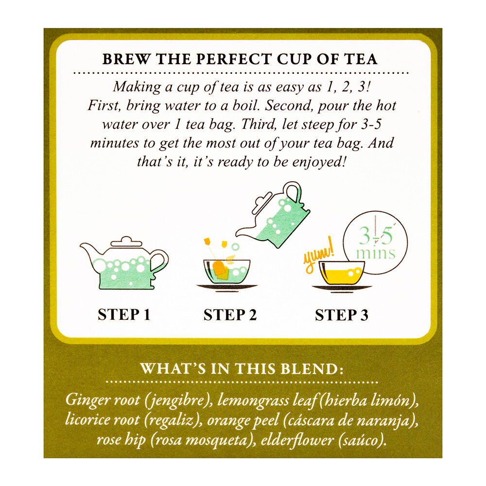 TADIN GINGER TEA BLEND WITH 24 BAGS