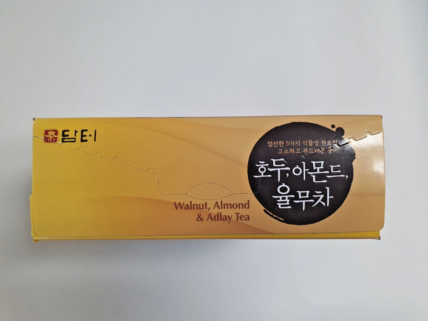 Damtuh Korean Walnut Almond Adlay Tea Mix 18g x 15 Sticks Roasted Nutty Drink