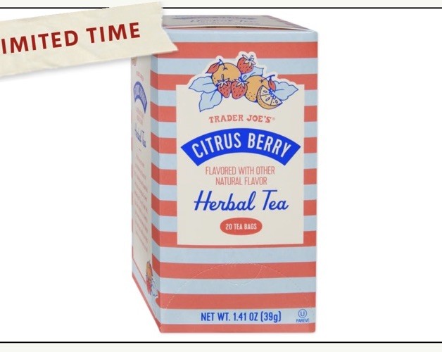 3 Packs Trader Joe’s CITRUS BERRY Herbal Tea 20-Tea Bag Great Hot or Iced!