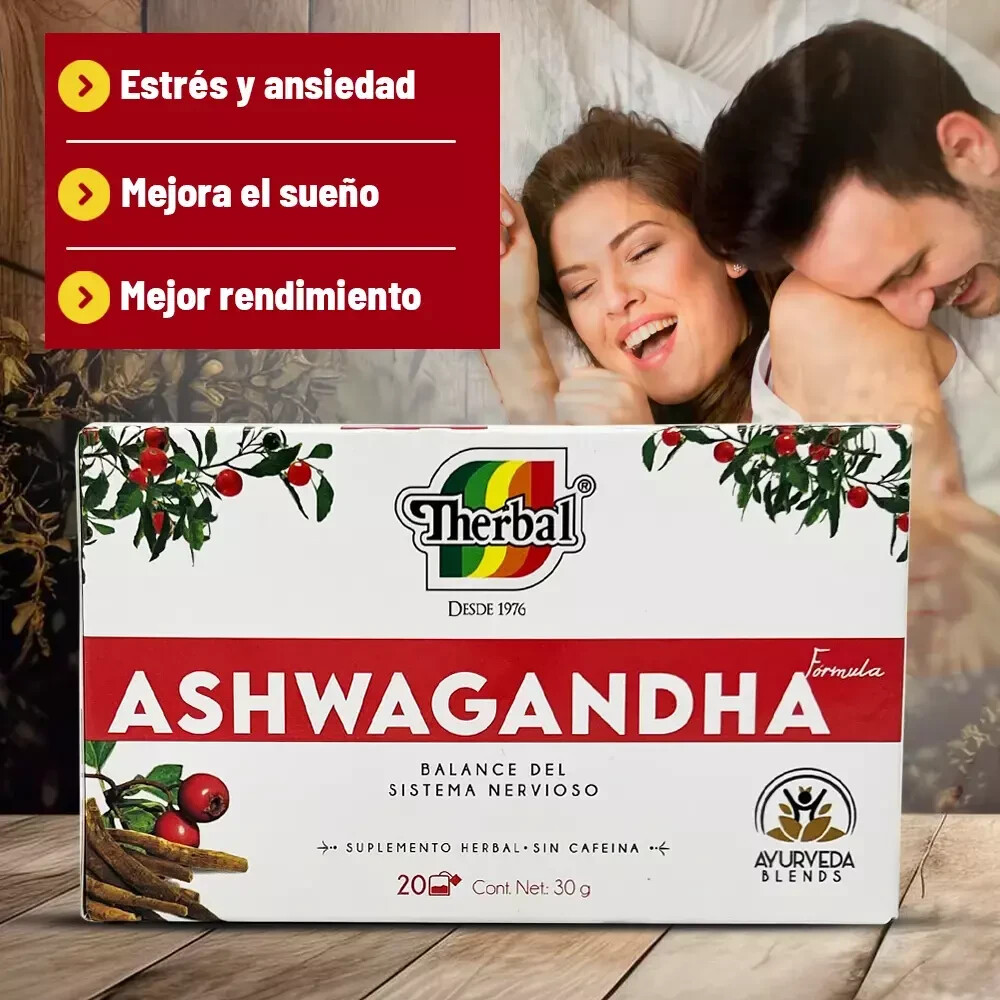 2 Boxes Te de Ashwagandha Tea Therbal Herbal Tea 40 Tea Bags Free Shipping