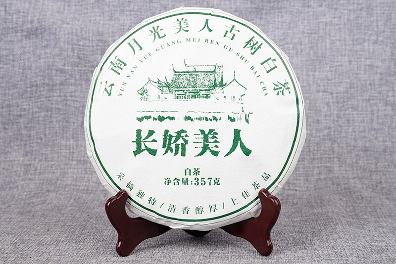 Yunnan White Tea Old Tree Moonlight Mei Ren Natural Healthy 357g Cake