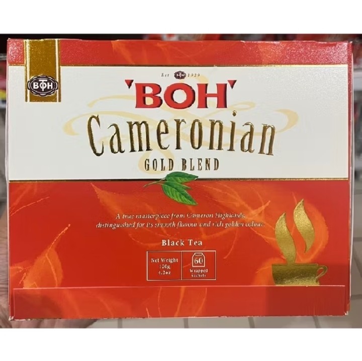 1 Box ( 2g x 60 teabags ) Boh Cameronian Malaysia Black Tea Gold Blend