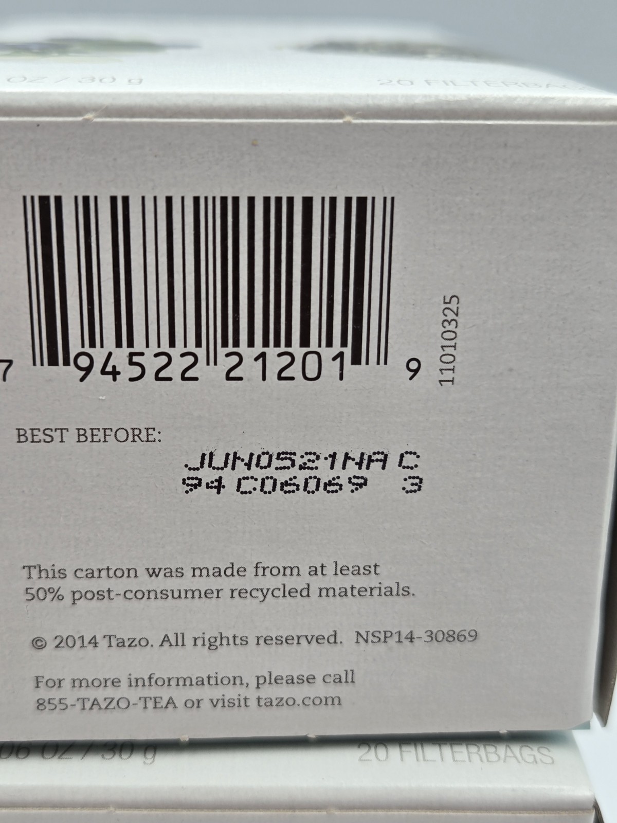 Three (3) Boxes TAZO Berryblossom White Tea Discontinued 60 Teabags BB 06/21