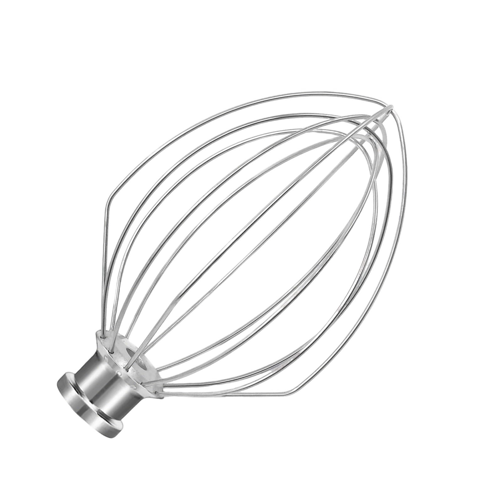K5A Stainless Steel Whisk for KitchenAid 5Qt Bowl Lift Whisk, Silver