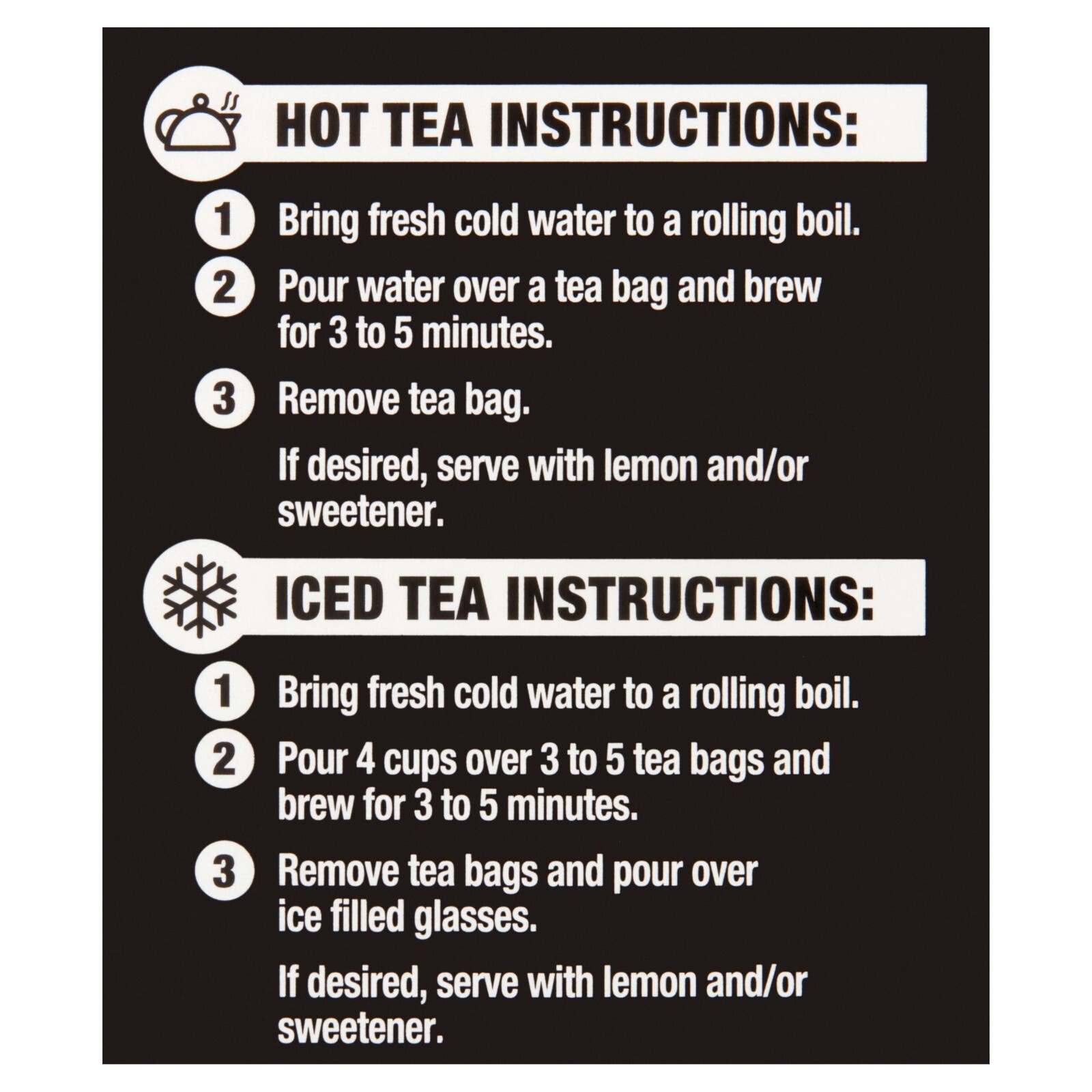 Great Value Black Tea Bags 8 Oz, 100 Tea Bags