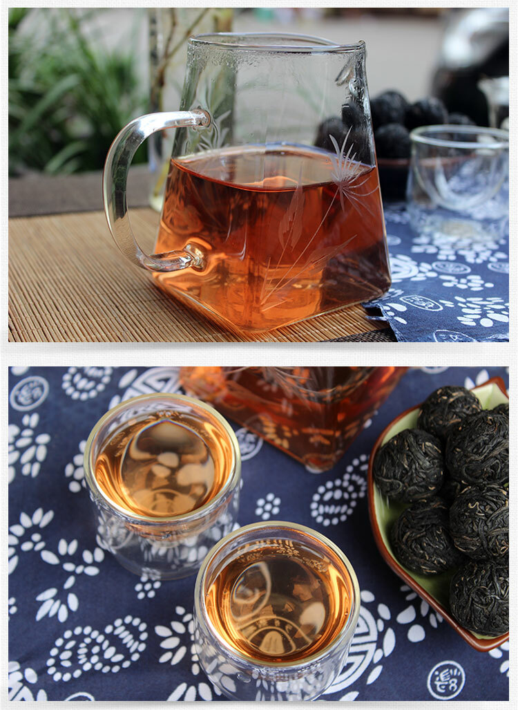 Jing Mai Zi Juan Long Zhu Pu-erh Tea Tuo 250g Raw Puer Tea Pu’er Purple Leaf