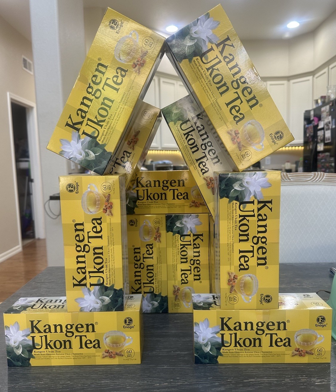 Enagic Kangen Ukon Turmeric Herbal Tea Bags 60 Ct (120g) Made in Japan
