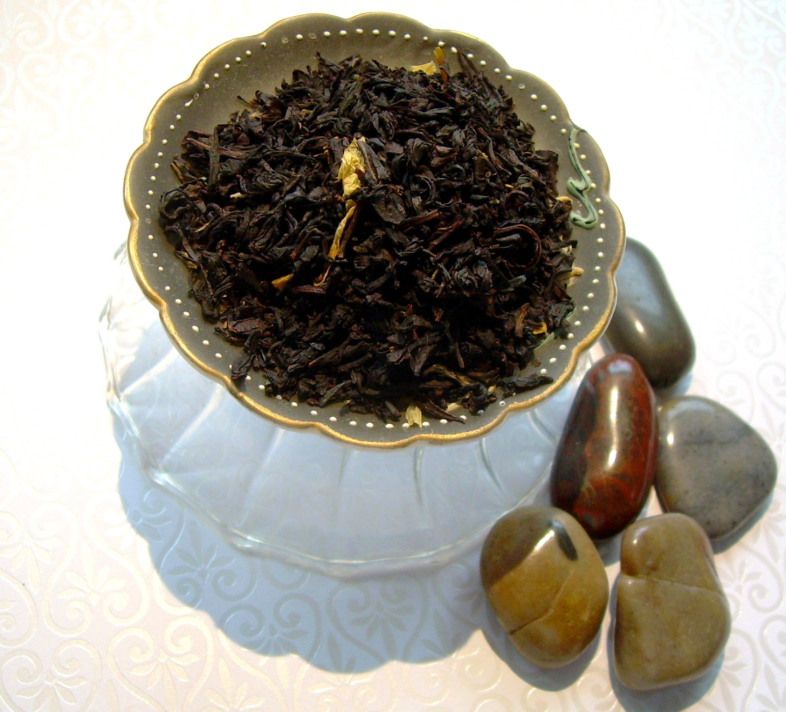 Peppermint Chocolate Loose Leaf Aged Asian Black Tea Blend Pure & Natural