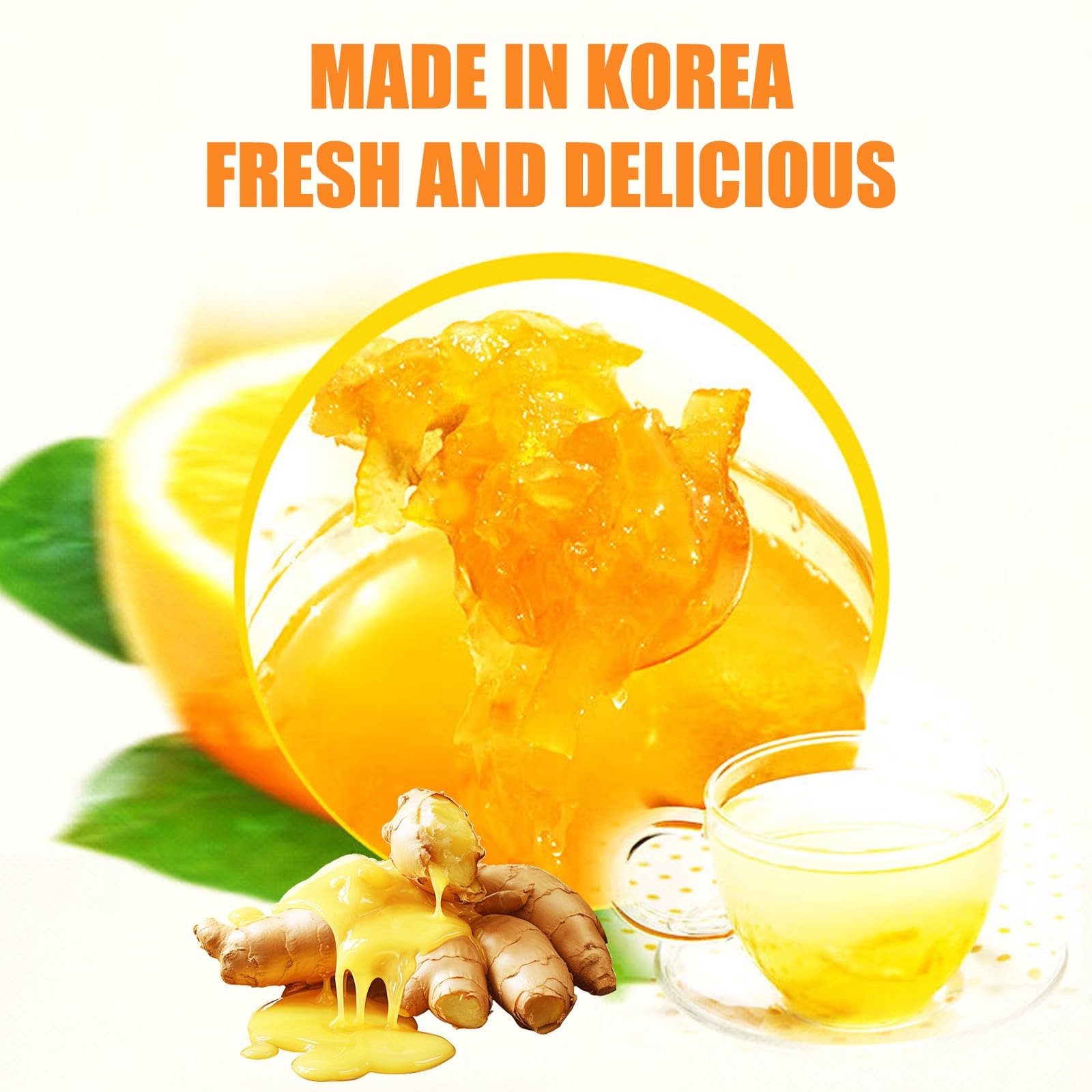 Apexy Authentic Korean Honey Citron Tea With Ginger, 35.27 Fl Oz (Pack of 1)
