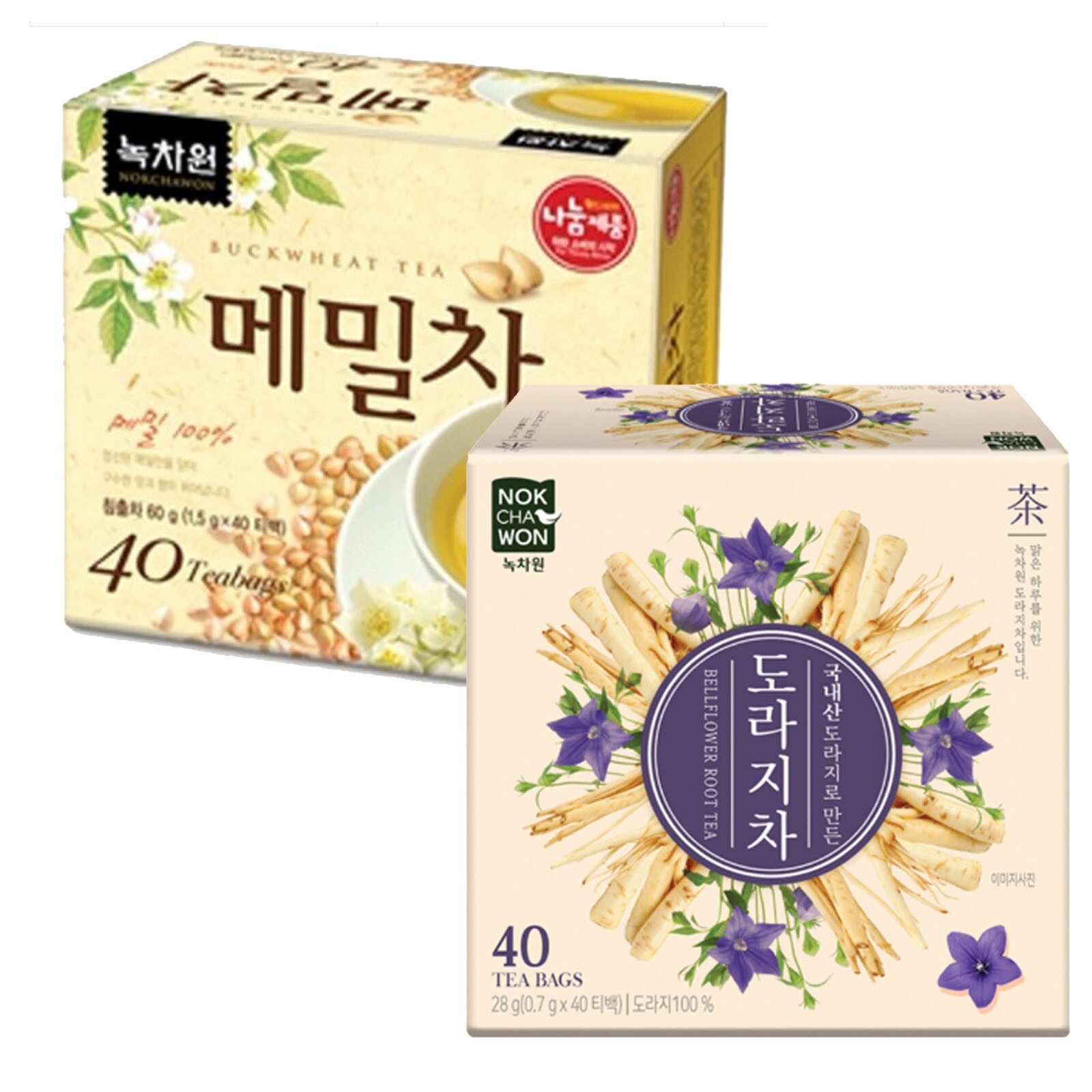 Korea Nokchawon Buckwheat Tea + Bellflower Root T 80 Tea bag
