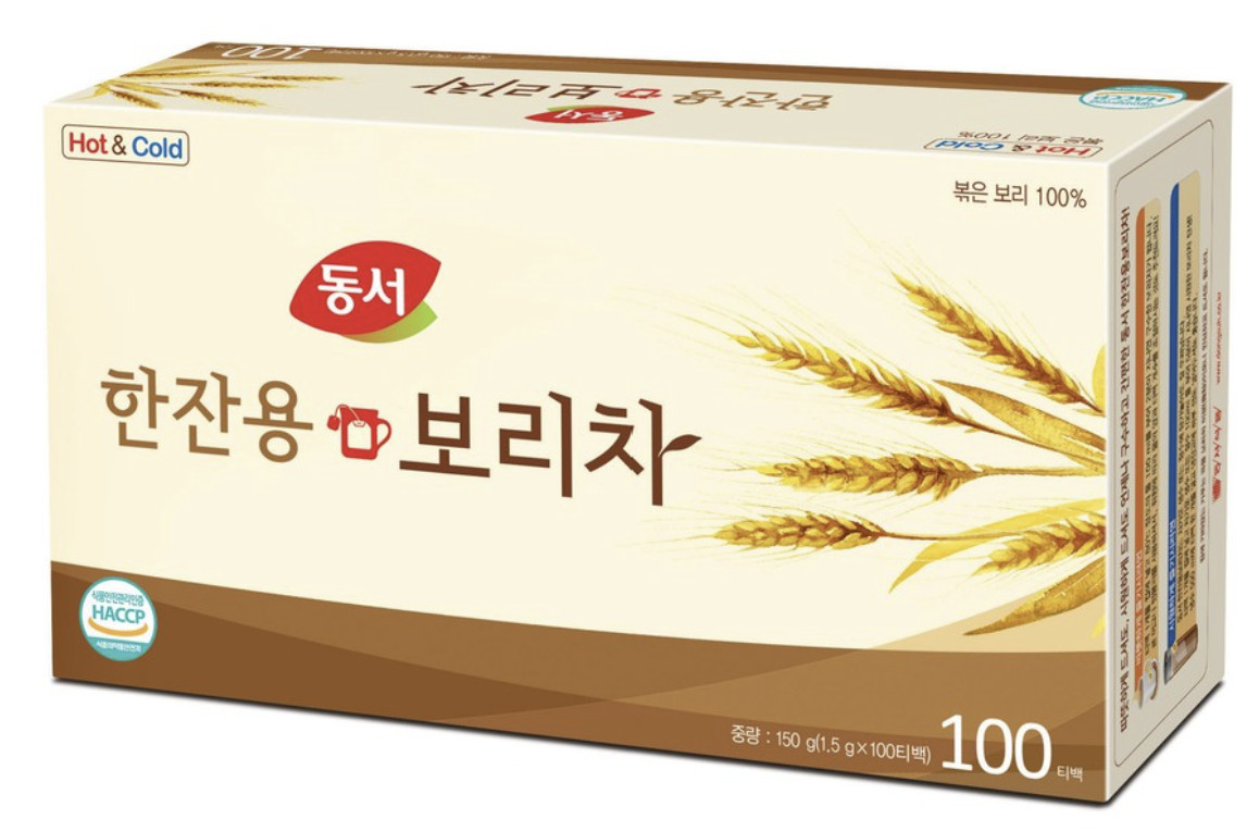 Korean Traditional Tea Dongseo Roasted Barley Single Serve 100 Bags 150g Korea