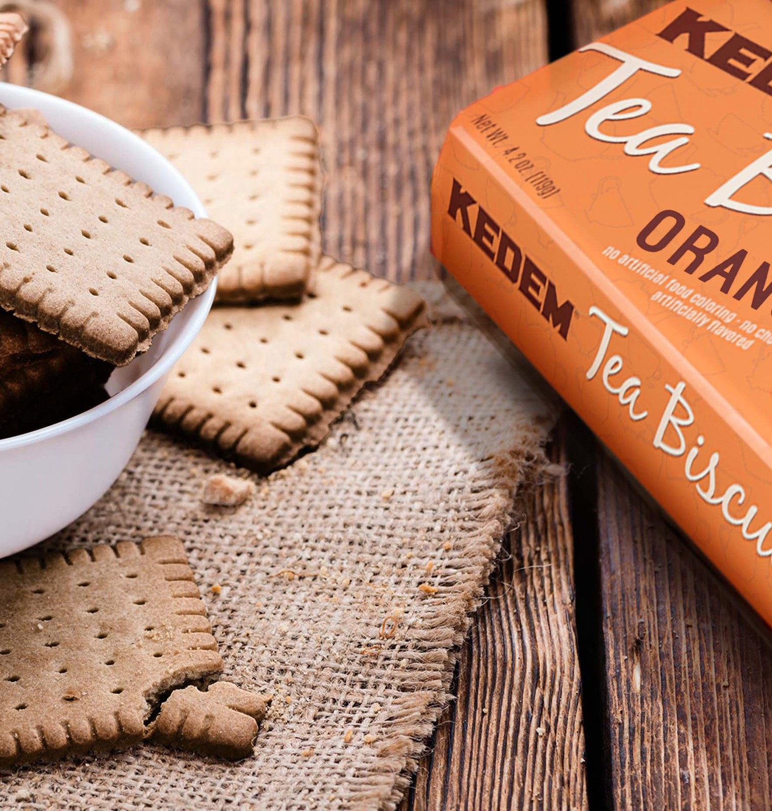 Kedem Tea Biscuits Classic Cookies Lightly Flavored Perfect for Coffee or Tea