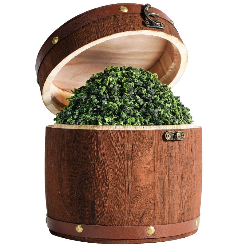 500g Authentic Anxi Tieguanyin Orchid Fragrance Wooden Barrel Packaging Bulk Tea