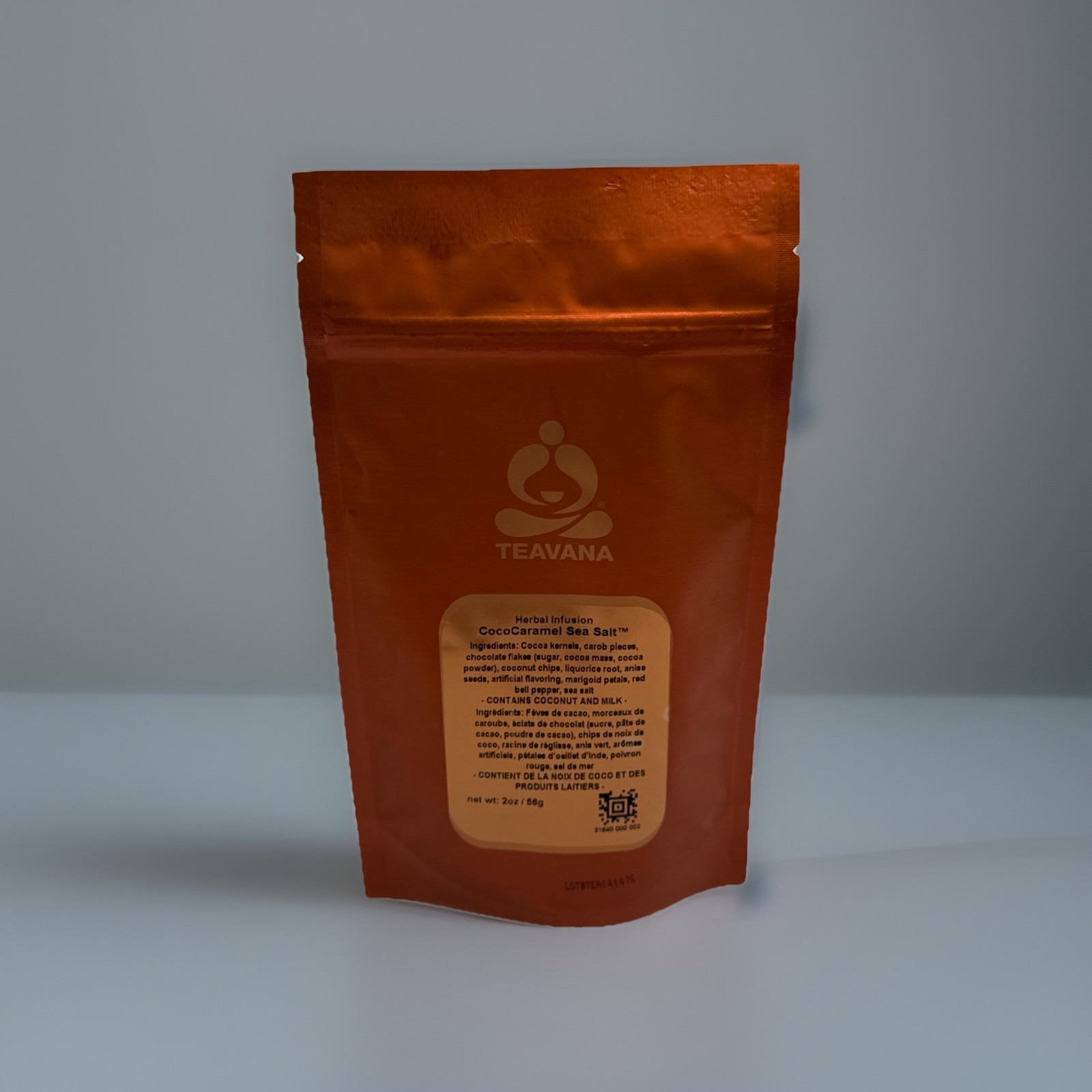 Teavana COCOCARAMEL SEA SALT Herbal Tea, 2oz/56g Factory Sealed Bags, New