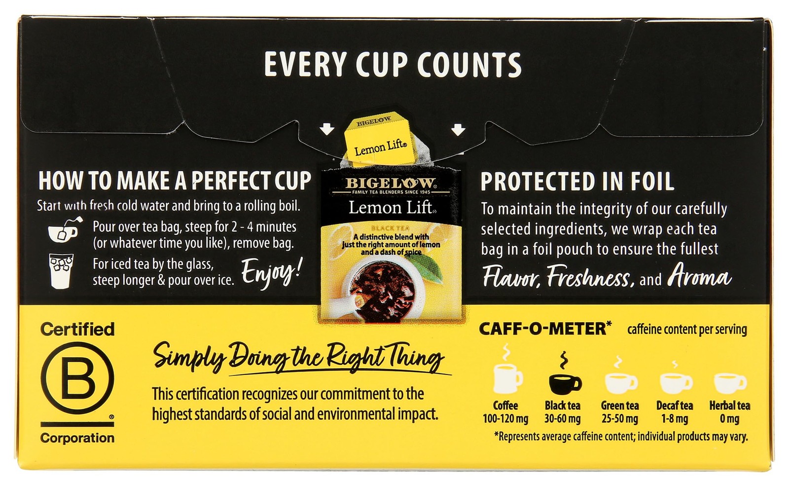 Lemon Lift Tea, 6 Count