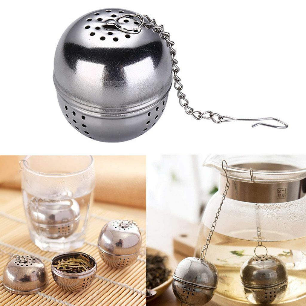 3pack Tea Infuser Ball Mesh Loose Leaf Herb Strainer Stainless Steel Locking