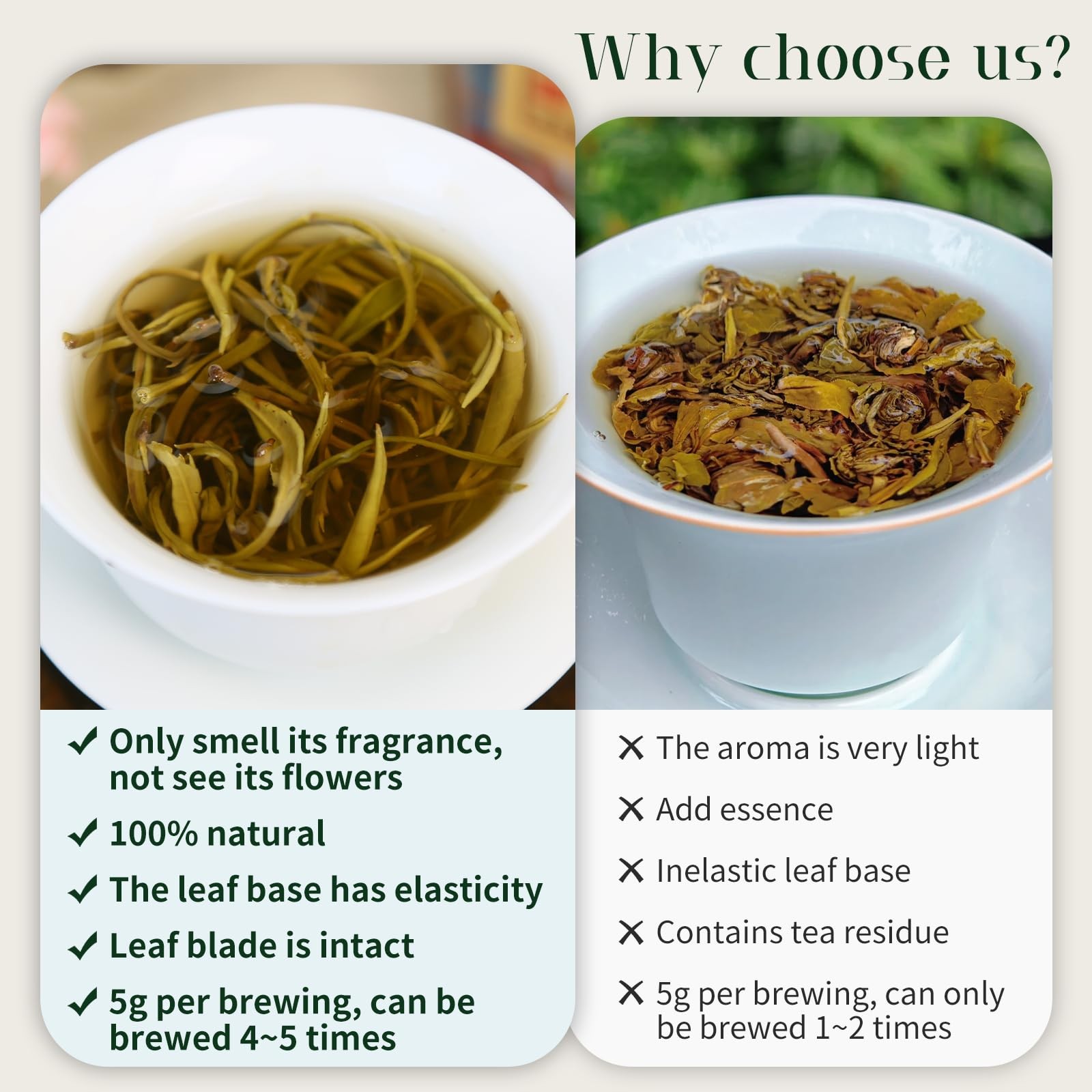 XIXICHA Jasmine Pearls Tea Jasmine Green Loose Leaf Dragon Balls Grade AAA 5….