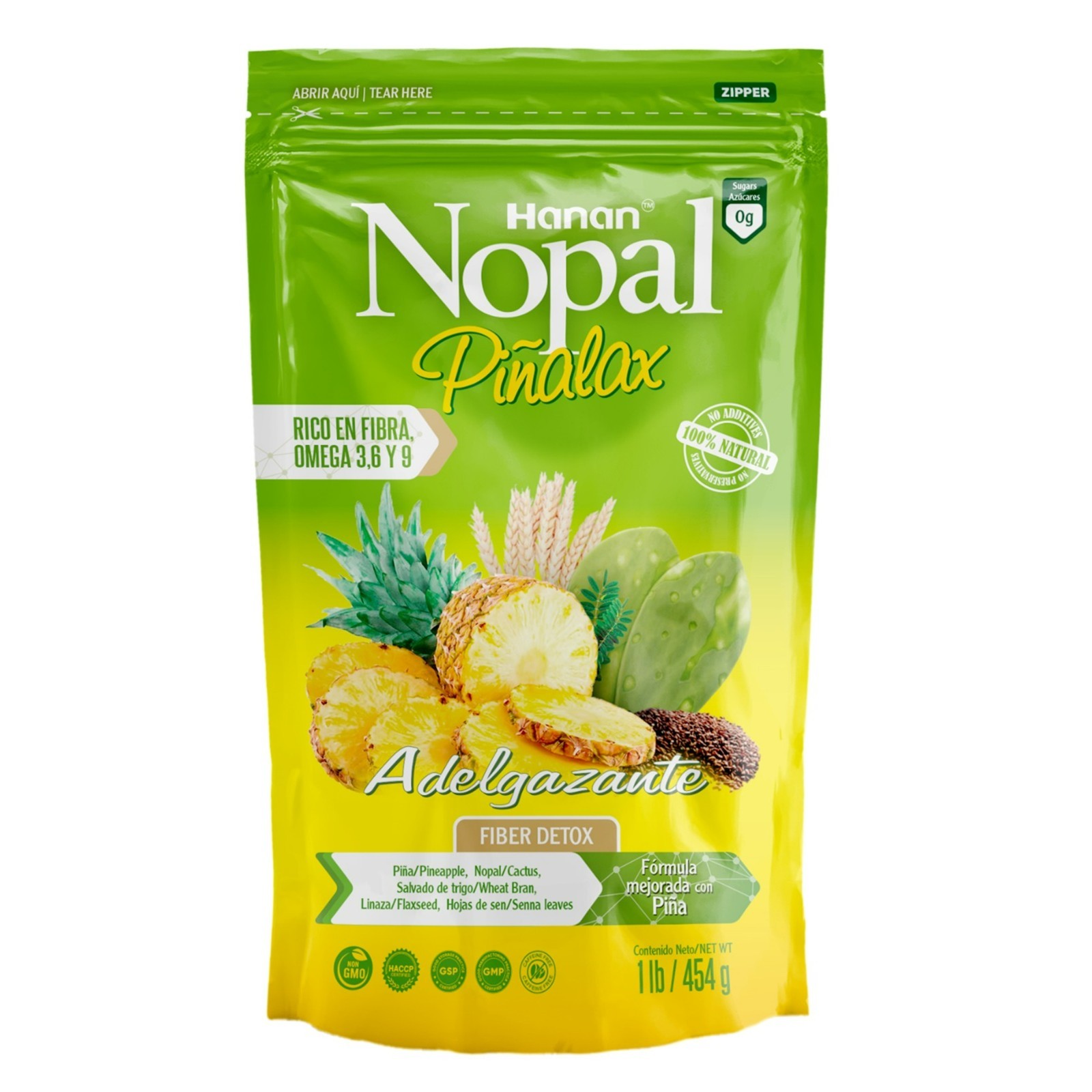 NOPAL PINALAX | 100% Natural High Fiber Blend | 1lb / 454g | Naturally Aids in C